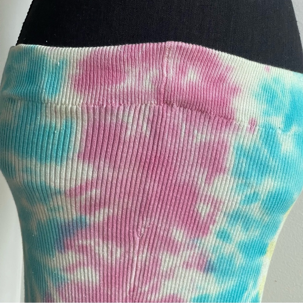 Jolie & Joy Tie Dye Cropped Sleeveless Square-Neck Crop Top and Skirt Set Size M - Picture 4 of 10